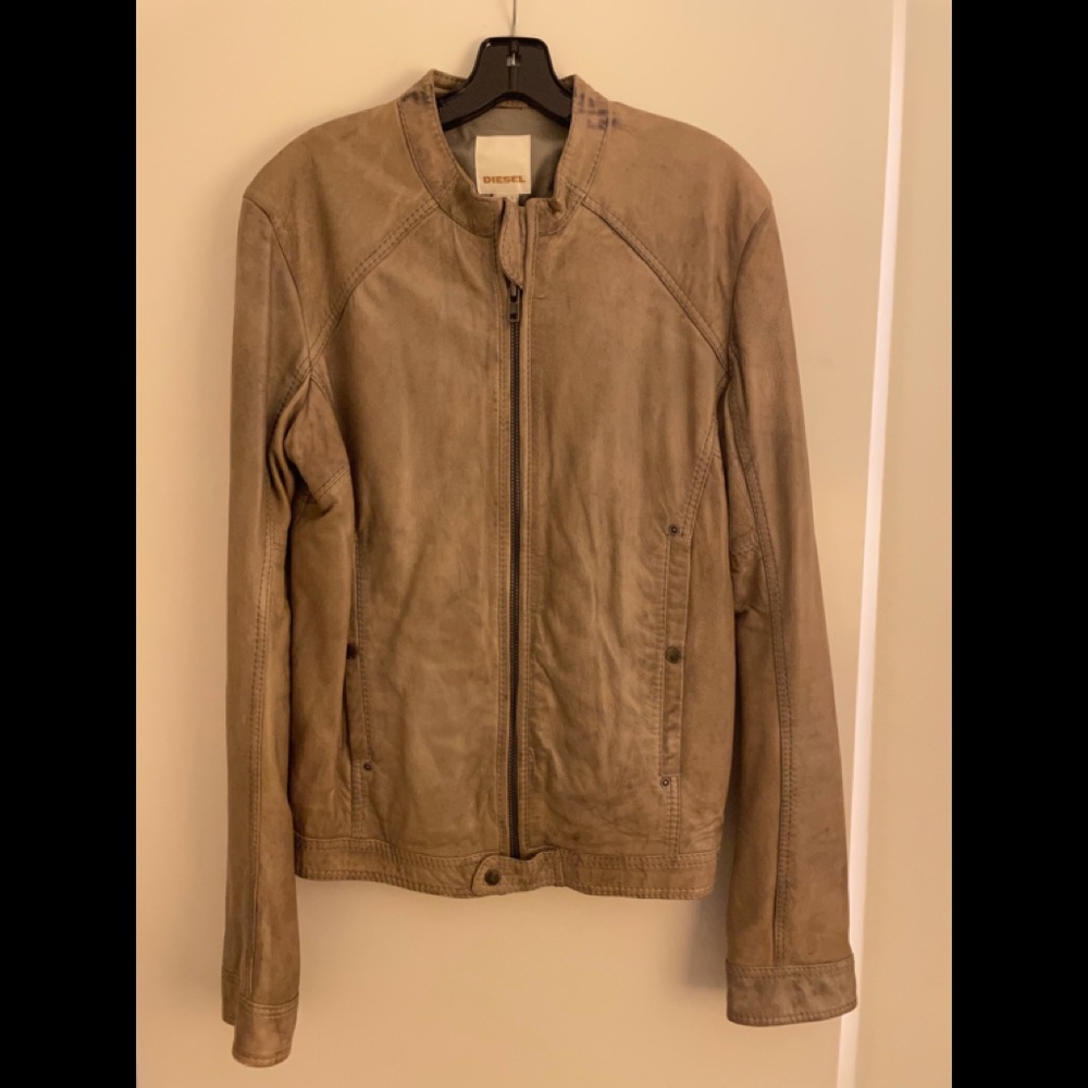 Diesel leather moto jacket